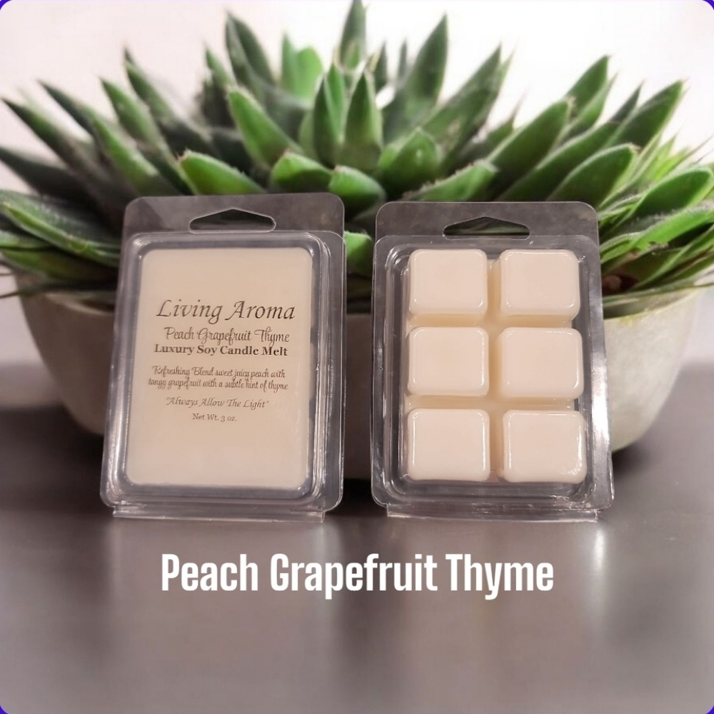 Peach Grapefruit Thyme Wax Melt